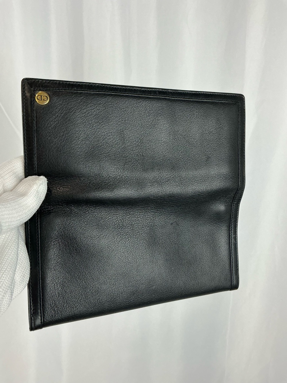 DIOR LONG WALLET BLACK VINTAGE - Picture 12 of 16